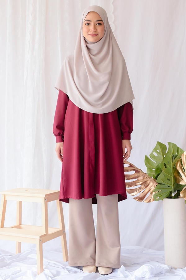 Jane Blouse - Maroon Jane Blouse - Maroon